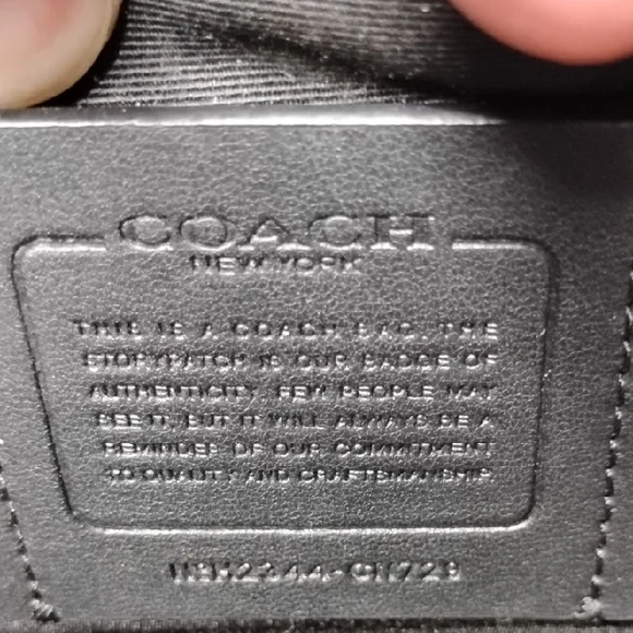 Coach Sullivan Flap Crossbody Bag Blue Leather - Picture 8 of 15